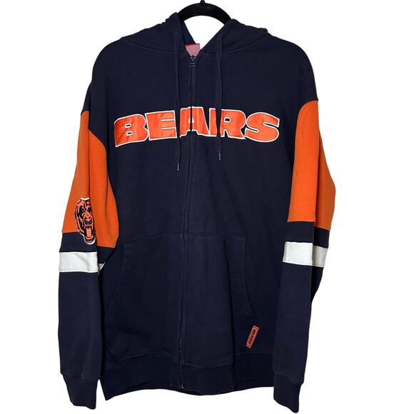 Chicago Bears Men’s NFL Full Zip Embroidered Hoodie 1XL Big - Picture 1 of 10